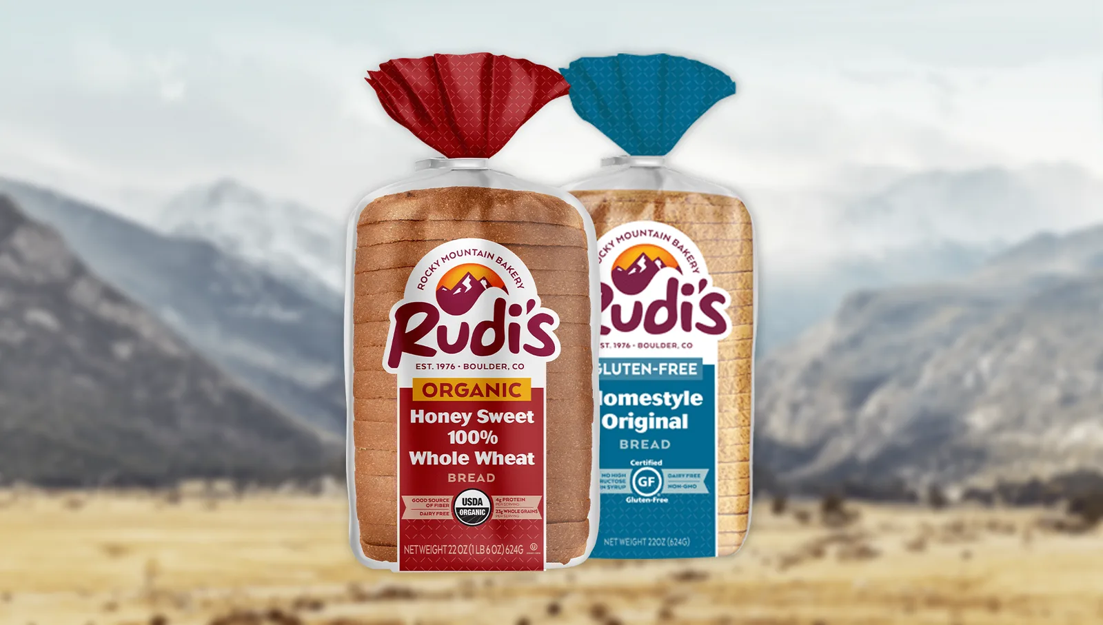 Rudi's Bakery bread packaging