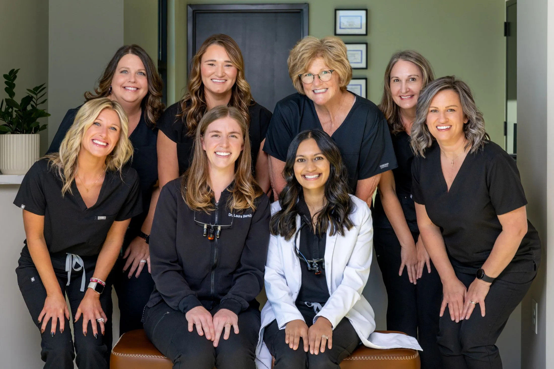 The White Rose Dentistry team with Dr. Radha Patel and Dr. Laura Bernitsky in the York, SC office