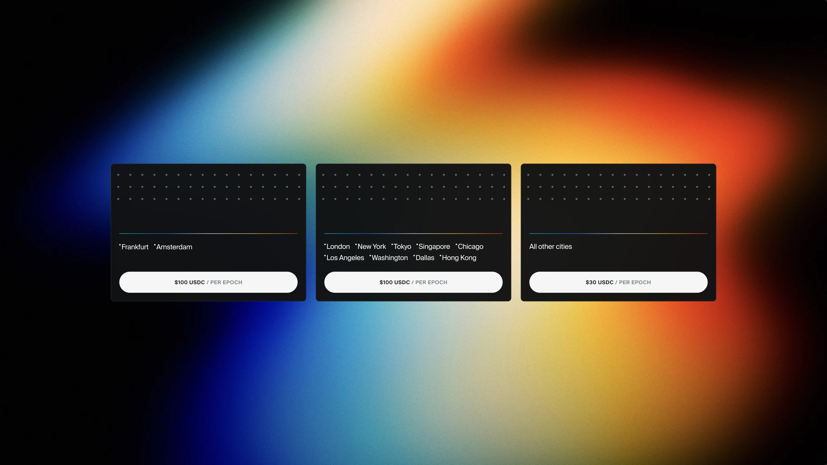 Pricing cards over the spectral field