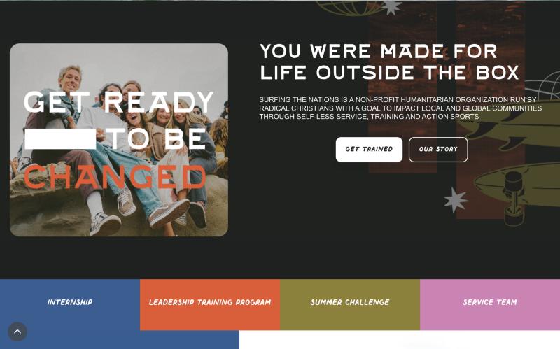 Surfing the Nations website
