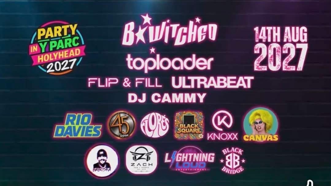 Party in Y Parc 2027 line-up poster