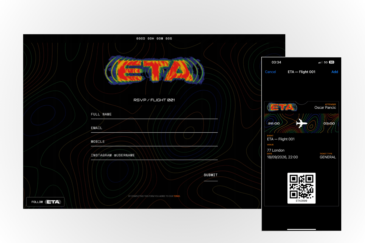 Enter The Afters ETA events