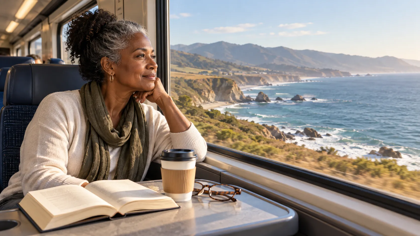 AI-generated editorial illustration: Give the journey its own share of the holiday. Generic scene, not a photograph of the featured business or destination.