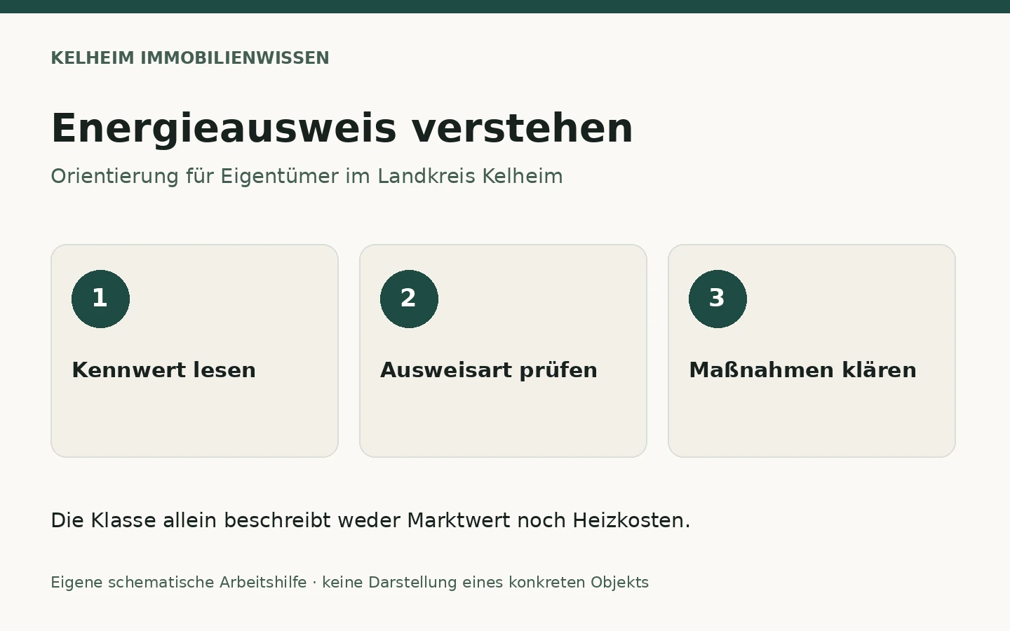 Energieausweis verstehen: Kennwert lesen, Ausweisart prüfen, Maßnahmen klären.