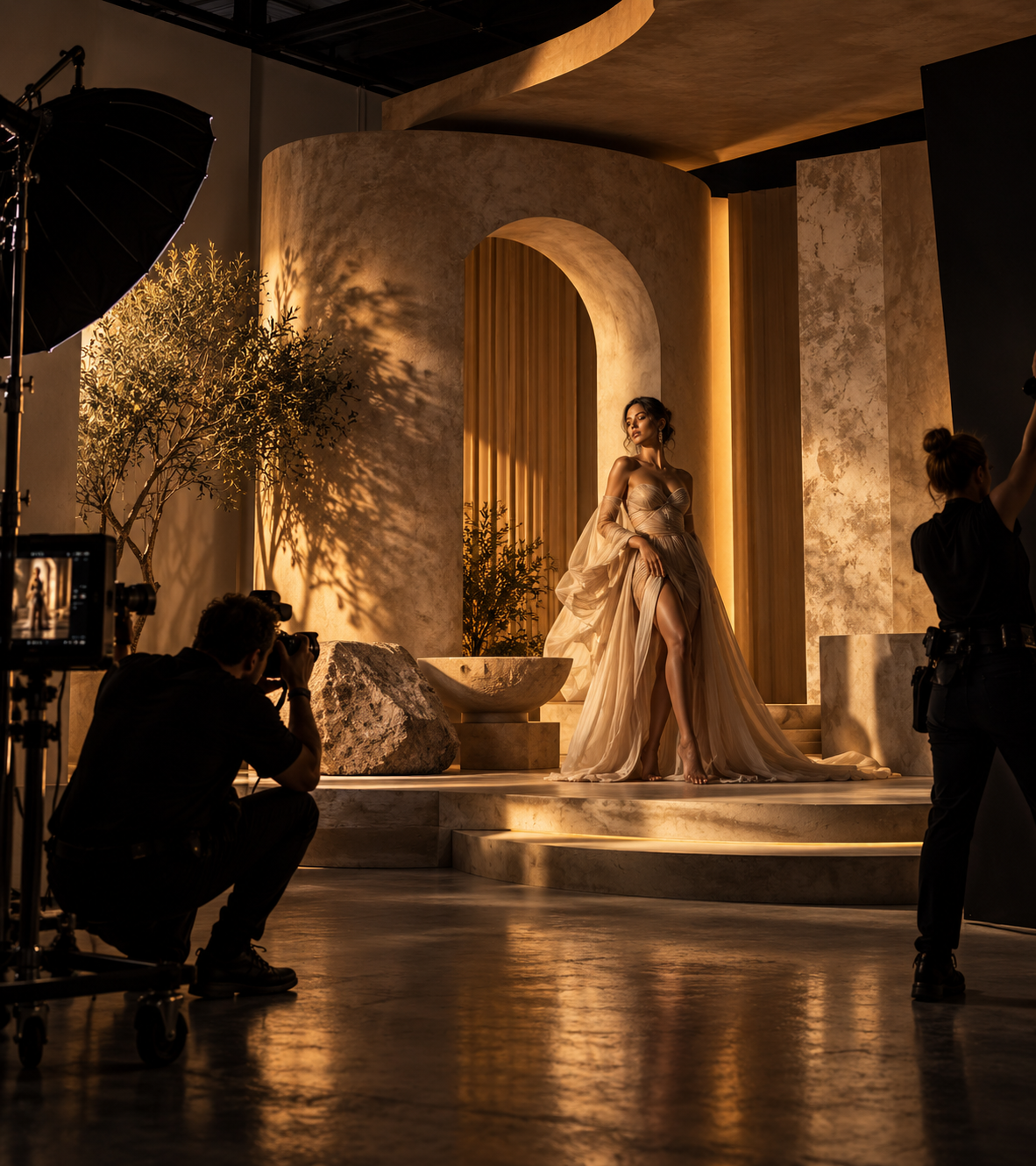 Custom set design at Manerk Studios