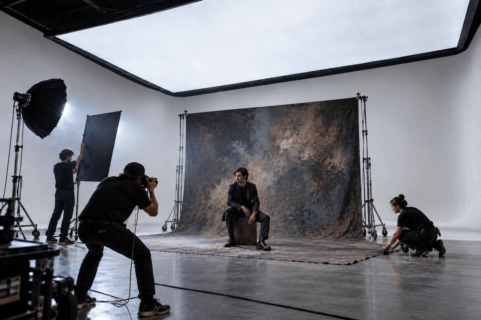 Painted backdrops available at Manerk Studios