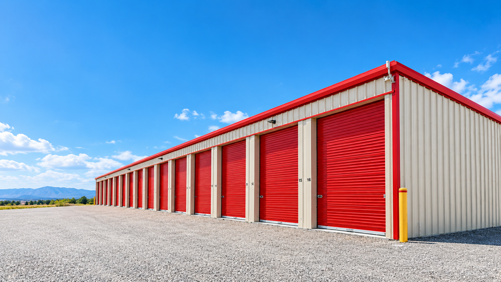 Drive-up storage units at Storage Units Rexburg