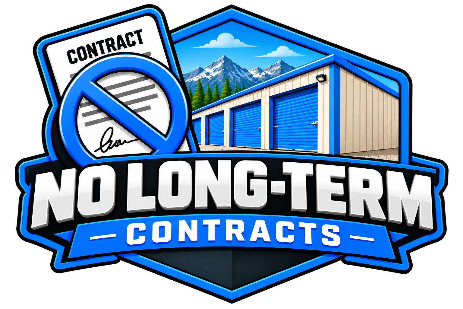 No long-term contracts badge