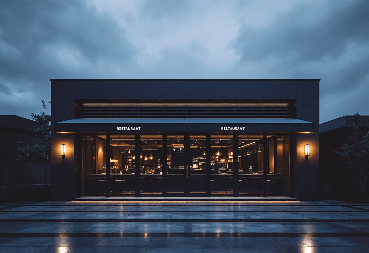 Representative restaurant exterior