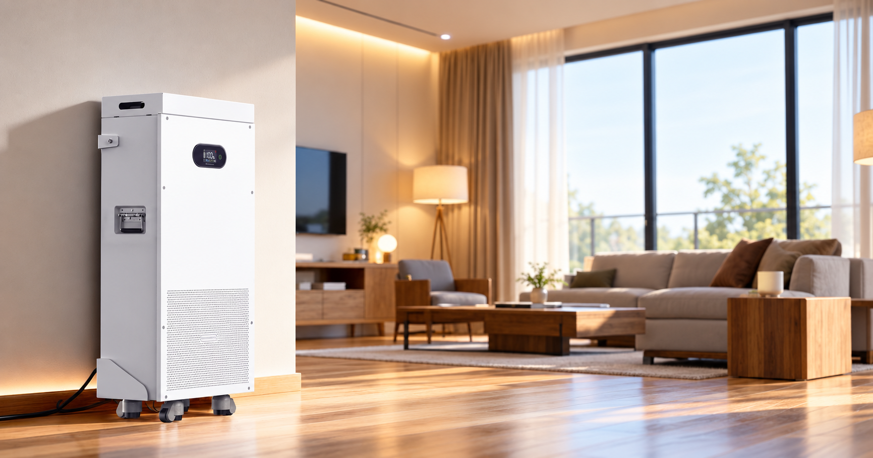 Home battery in a warm living environment