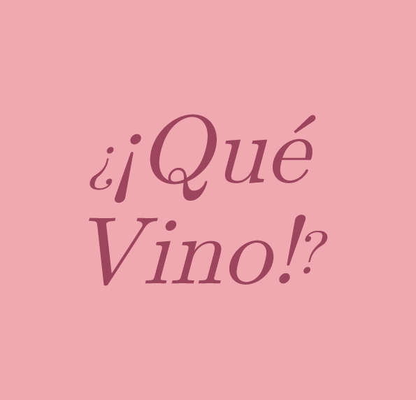 ¡Qué Vino! Logo Pink