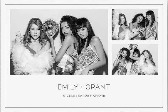 Guest collecting an instant photo booth print