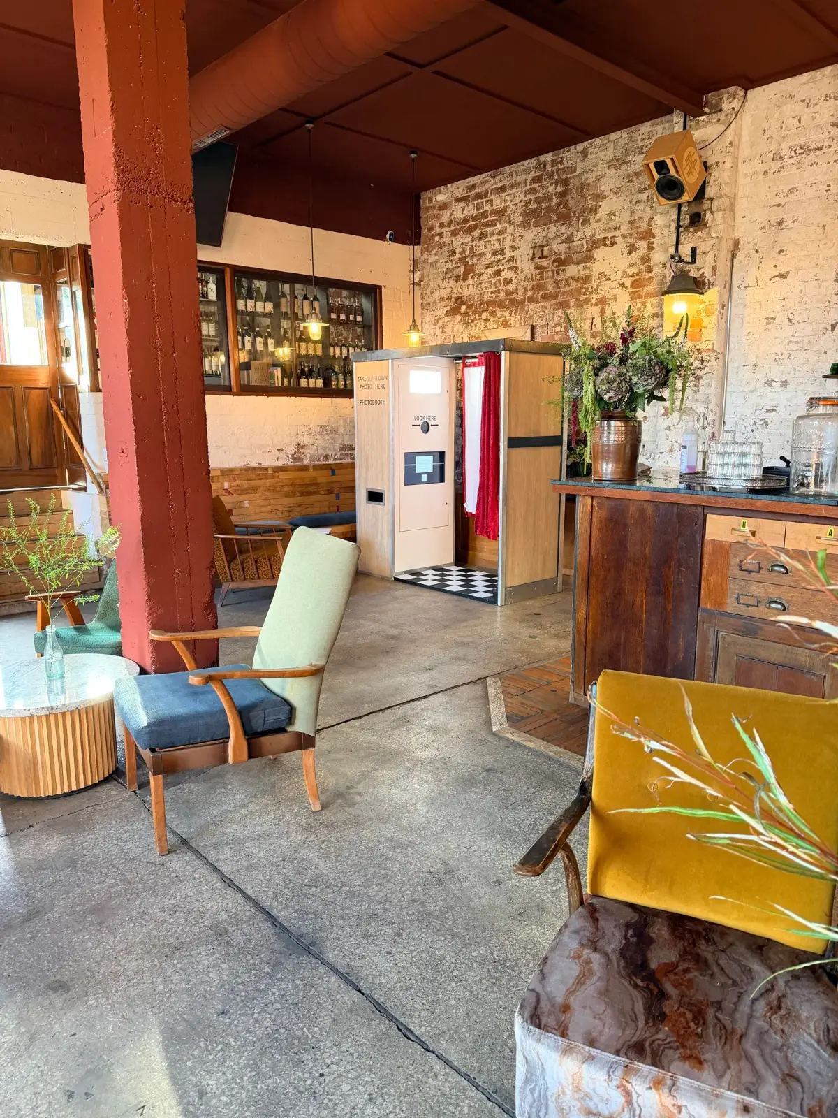 The Photomatic vintage enclosed photo booth