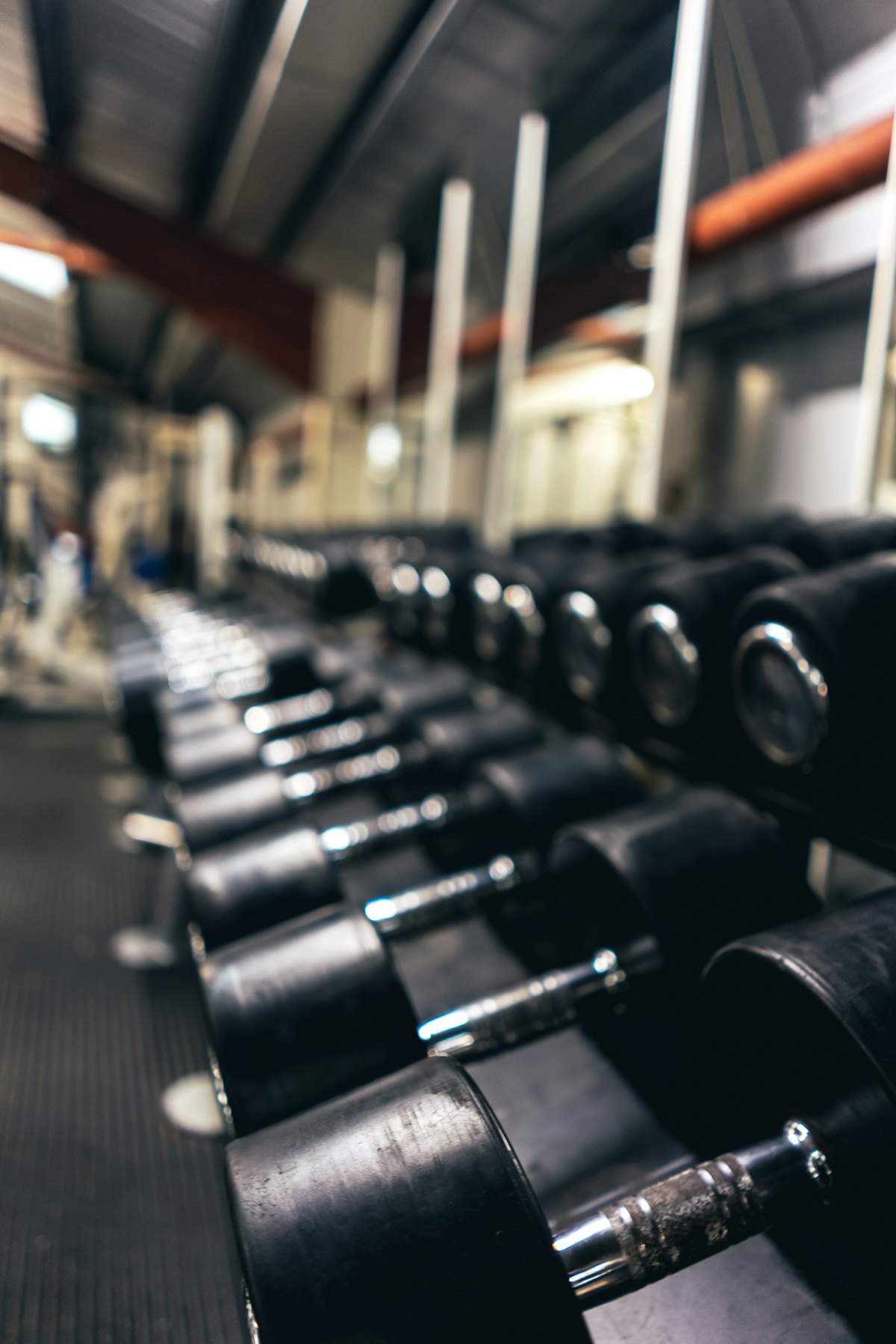 Dumbbells in de studio