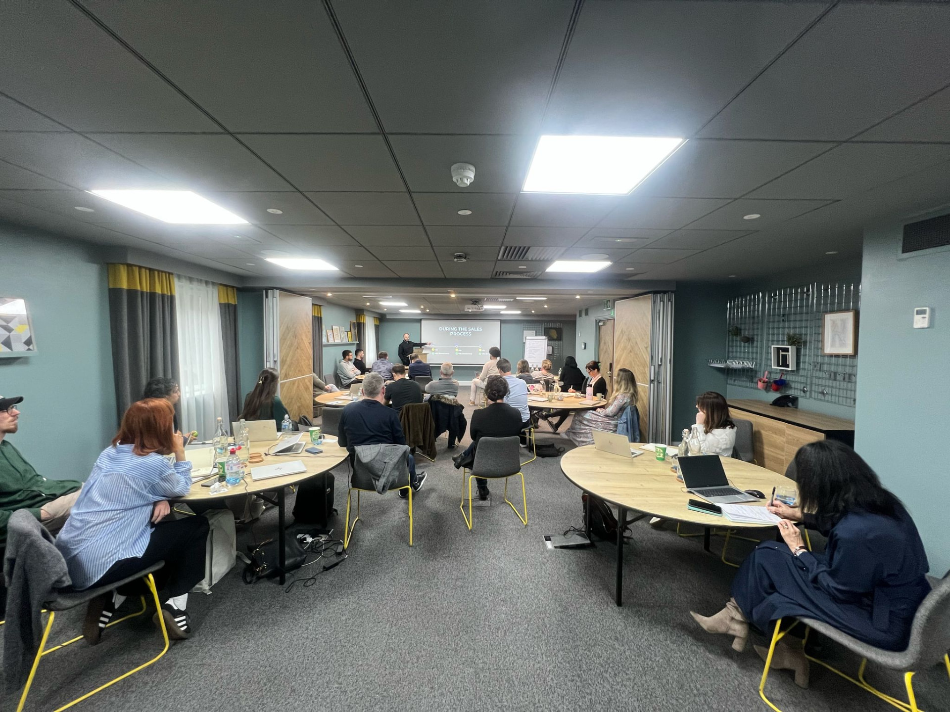 A sales team workshop