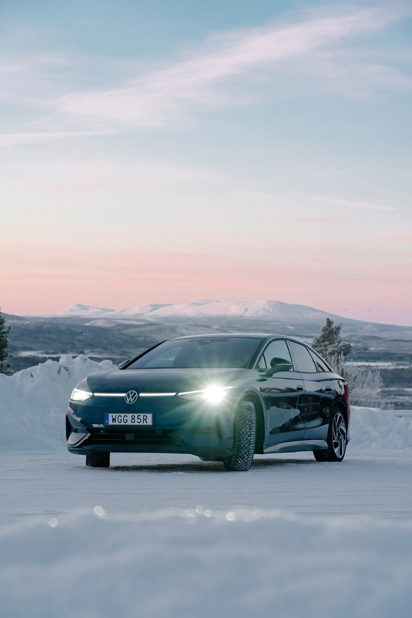 Volkswagen ID.7 i snö