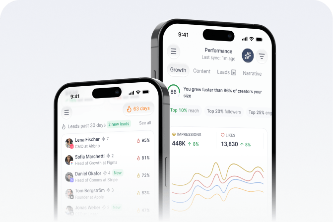 User interface on mobile