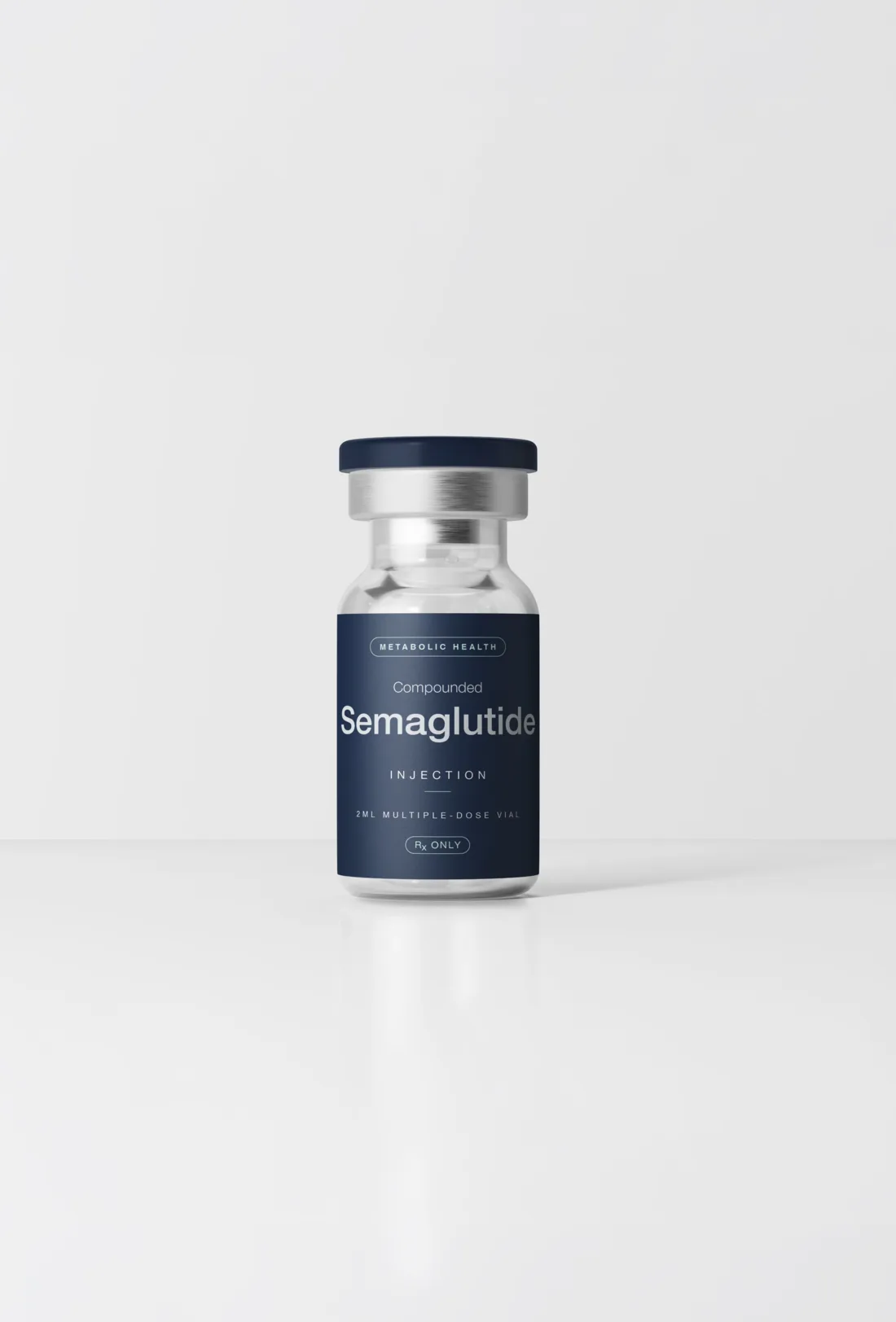 Vial of compounded semaglutide injection