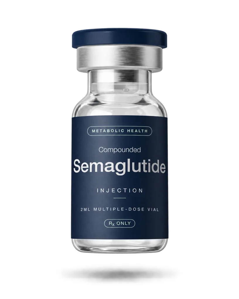 Vial of compounded semaglutide injection