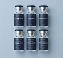 Six vials of compounded tirzepatide