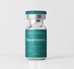 Vial of compounded tesamorelin
