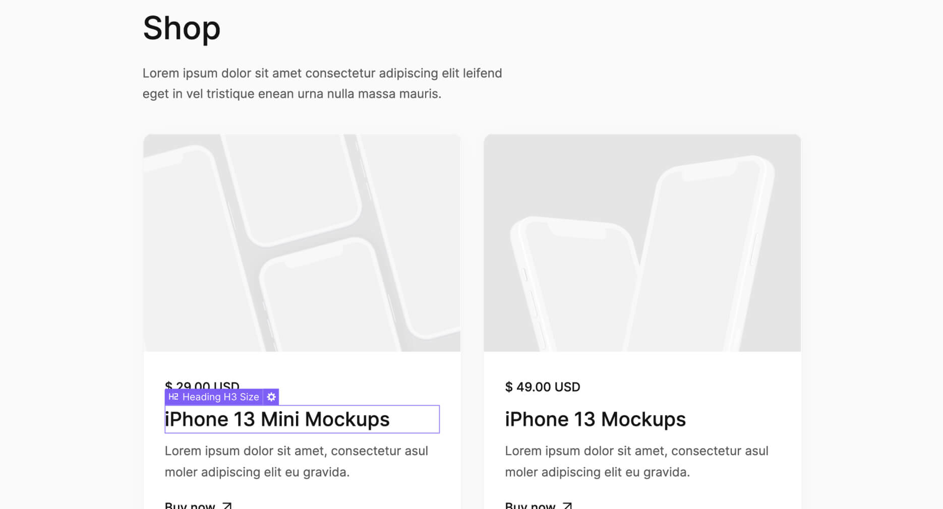 eCommerce Products - Simplematic X Webflow Template