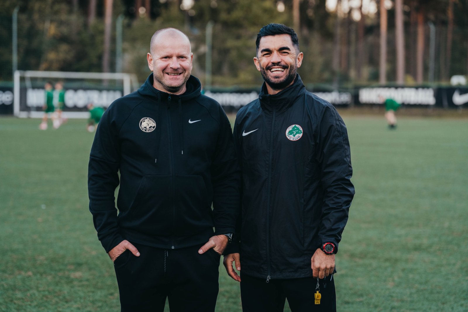 Veiko Haan ja Yilmaz Şahin Nike Arena Elva väljakul