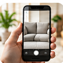 Fotos vom Sofa senden