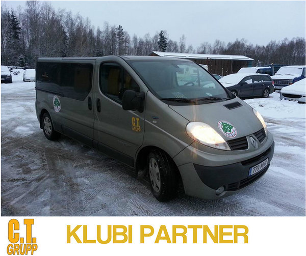 CT Grupp toetab klubi 9-kohalise väikebussiga