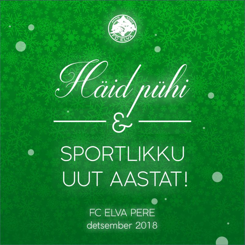 Häid pühi ja head sportlikku uut aastat