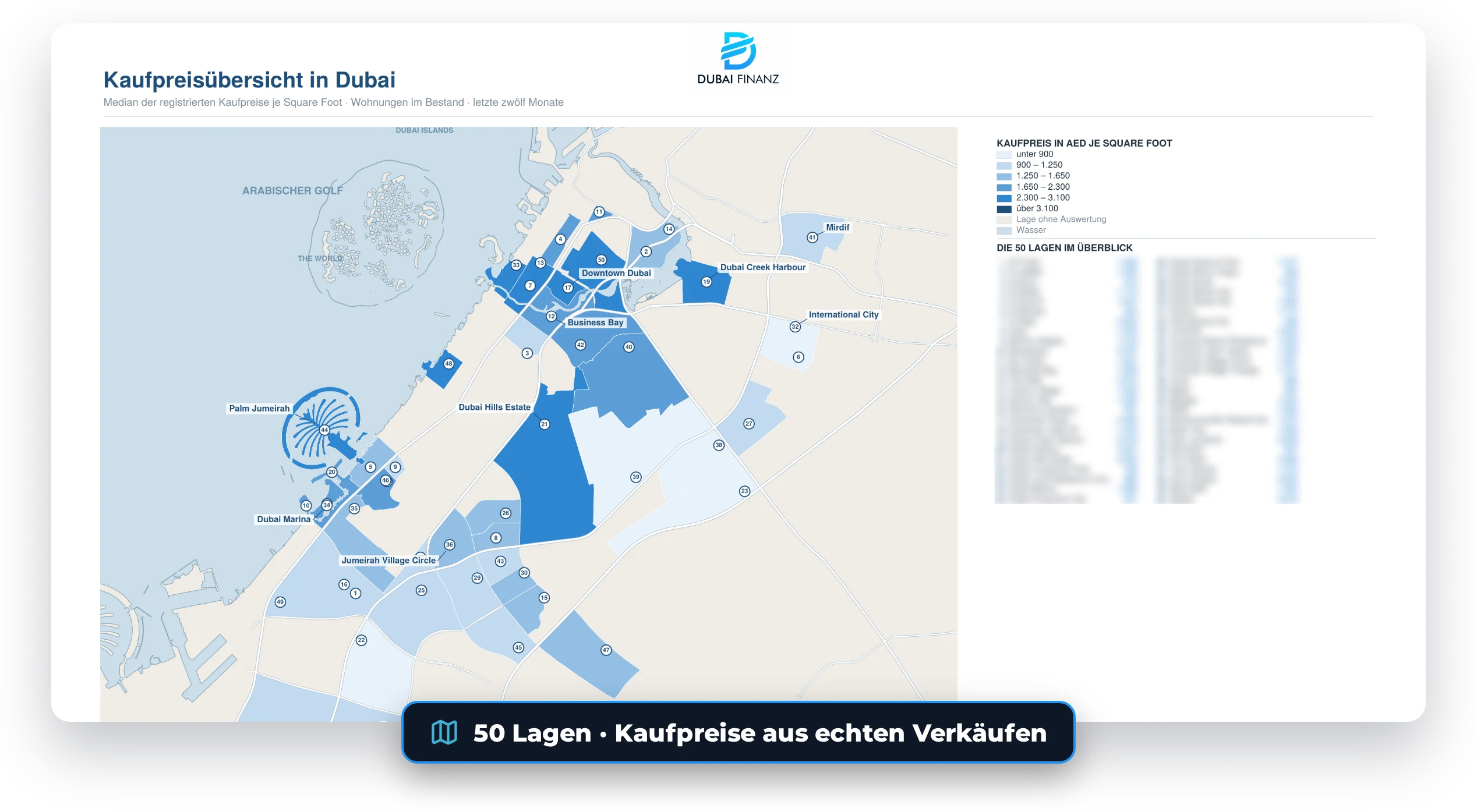 Vorschau Marktkarte Dubai