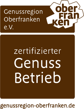 Siegel: Genussregion Oberfranken e. V. – zertifizierter Genussbetrieb