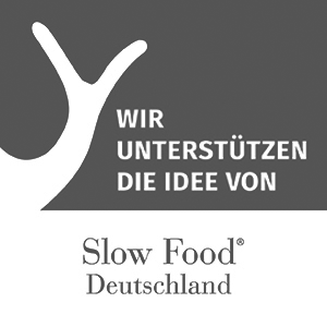 Logo: Wir unterstützen die Idee von Slow Food Deutschland