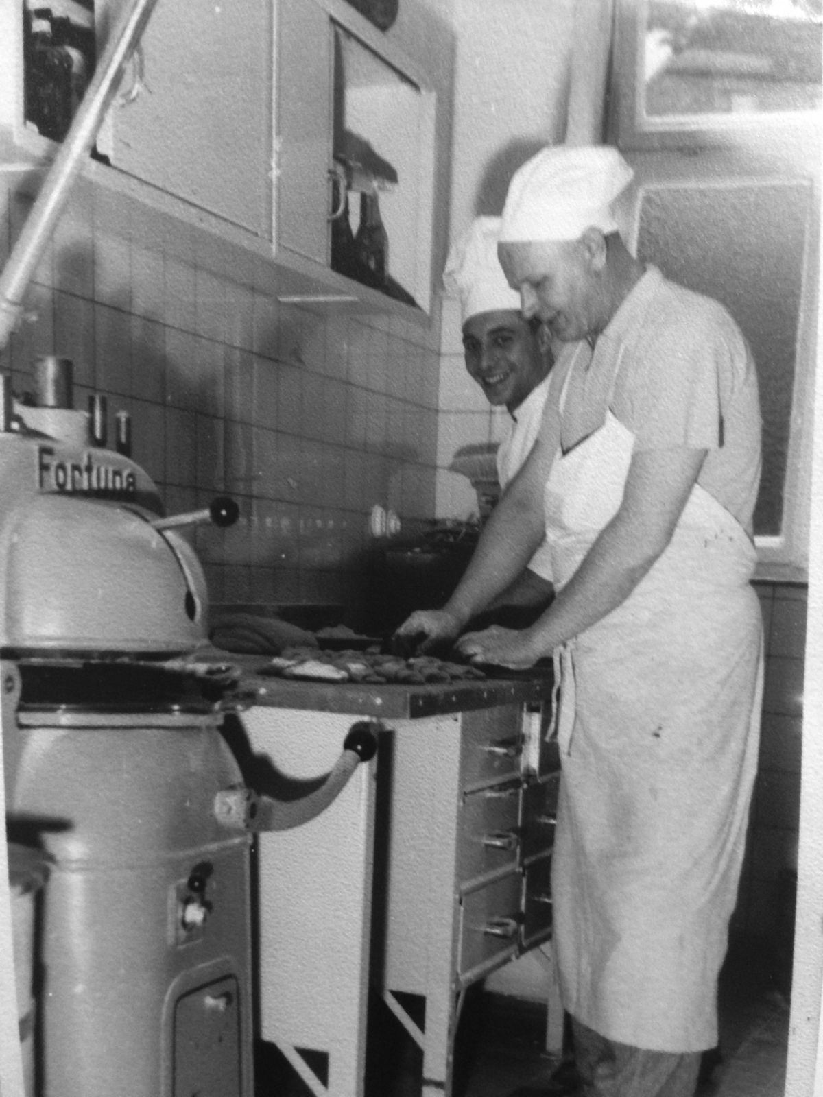 Historisches Foto aus der alten Backstube
