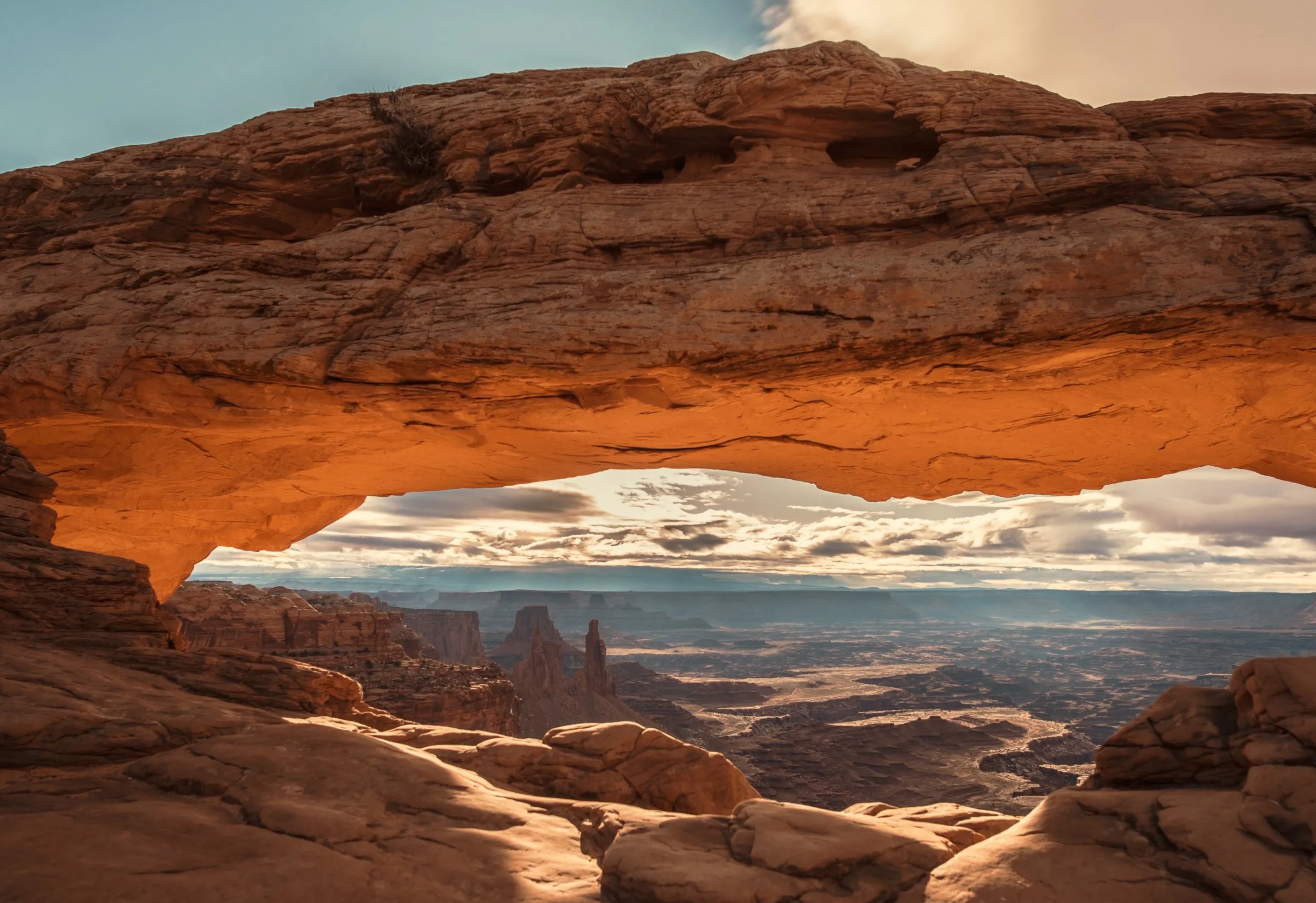 Sunrise through Mesa Arch