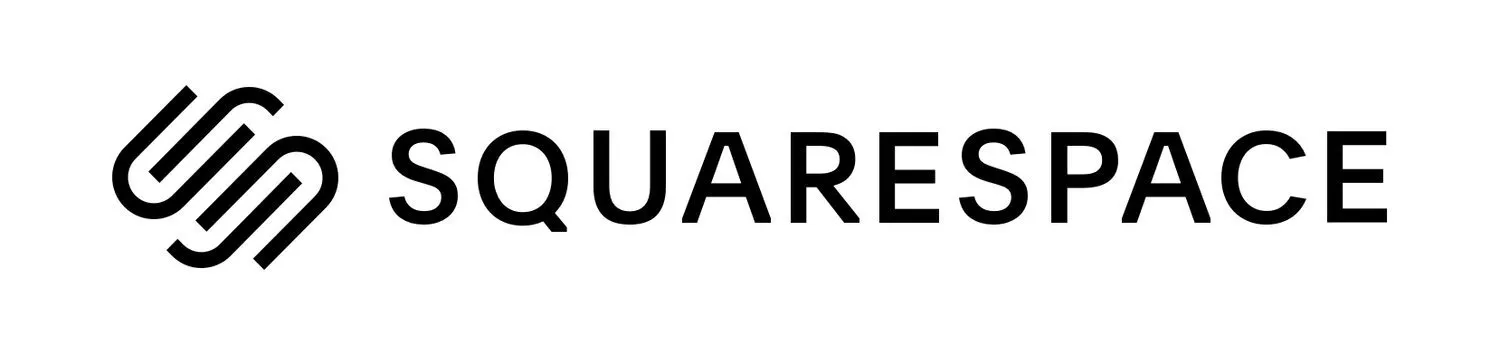 Squarespace logo with intertwined design and text
