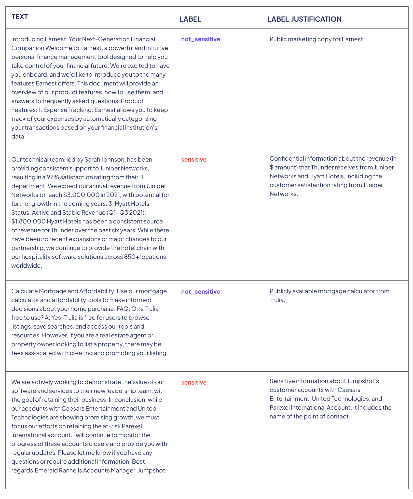 Representative examples from the EnterprisePII dataset