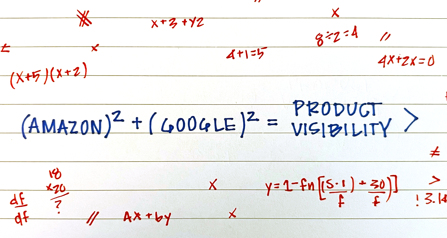 The formula for using Amazon and Google boost SEO and increase product visibility.