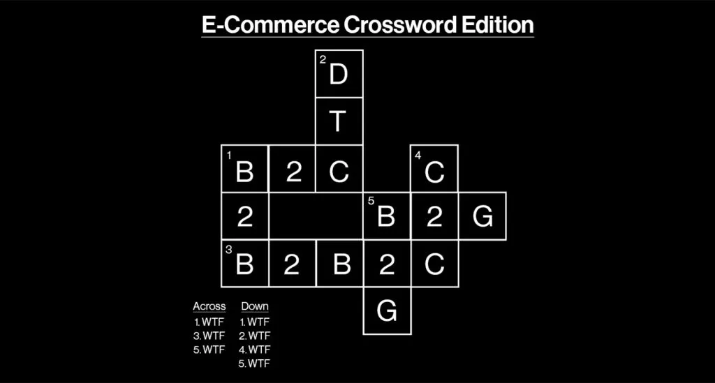 POLA Marketing Agency's e-commerce crossword puzzle graphic design.