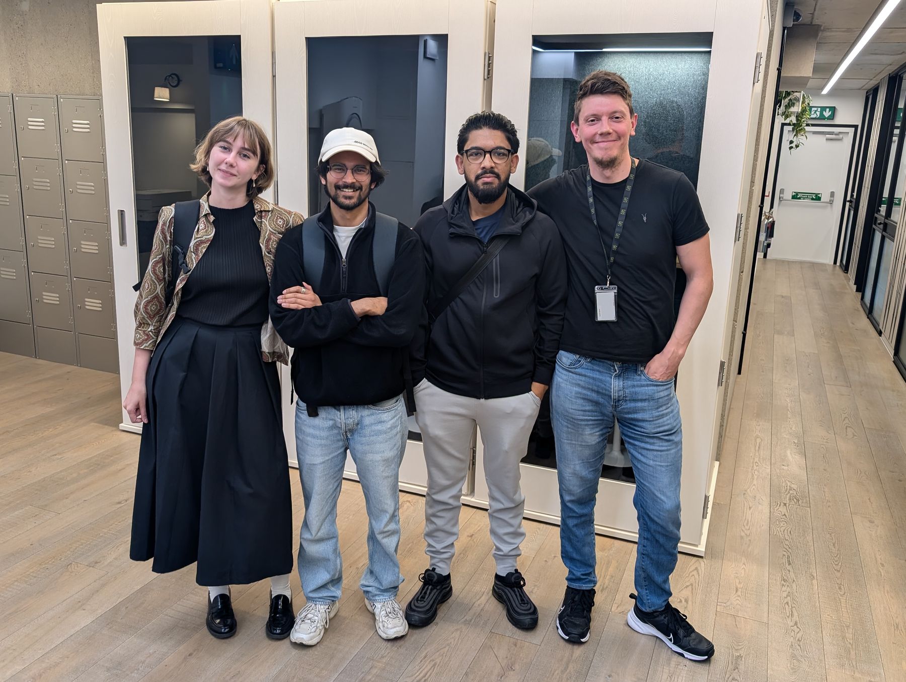 The Voxly Digital team together in the office