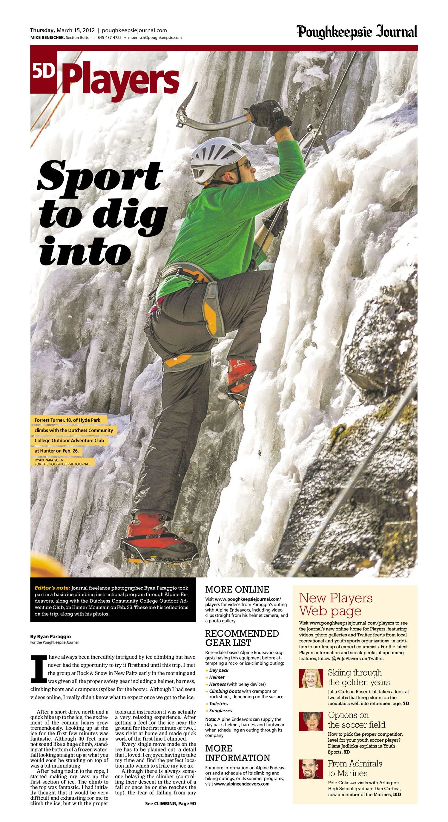 Poughkeepsie Journal Tear Sheets photo 2