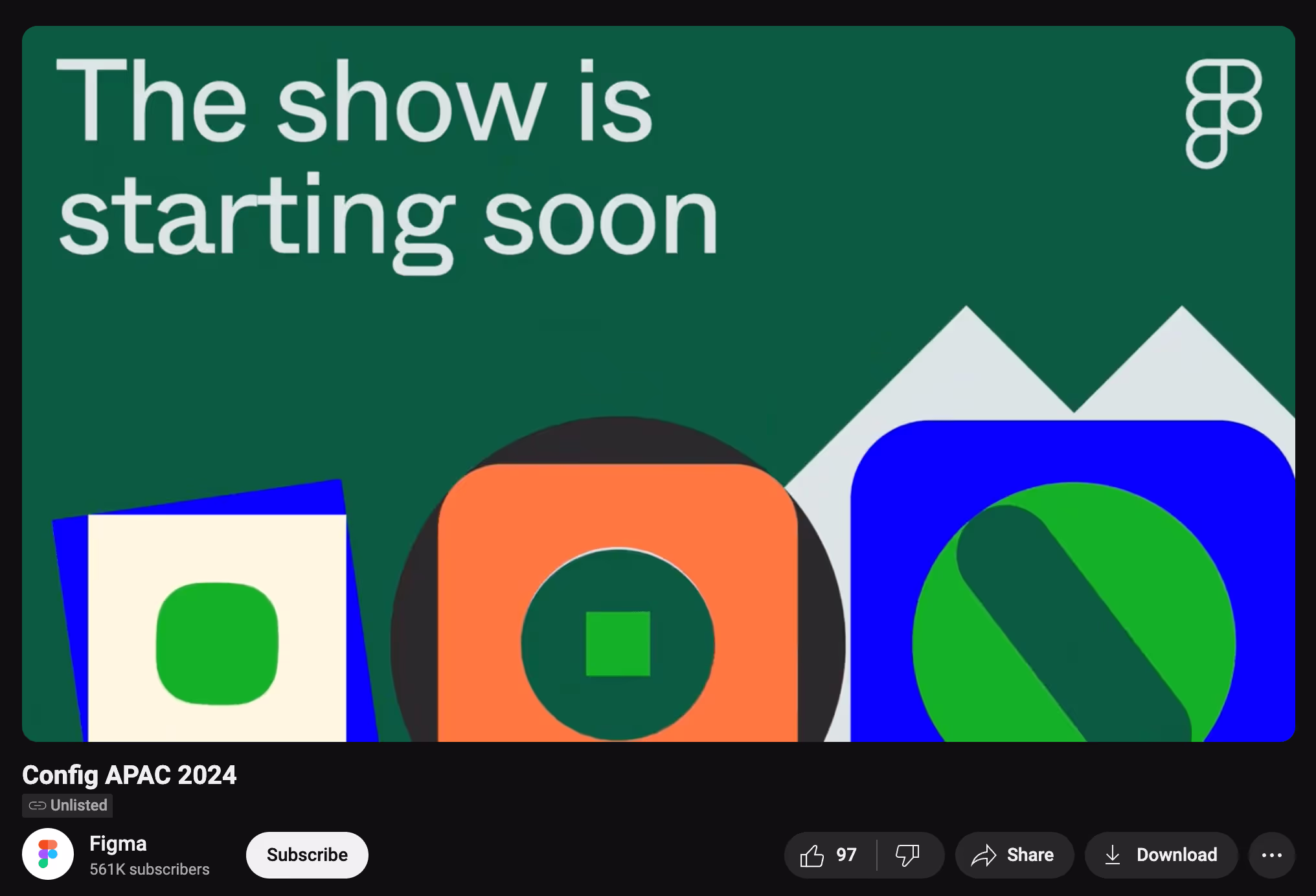 Figma conference welcome screen