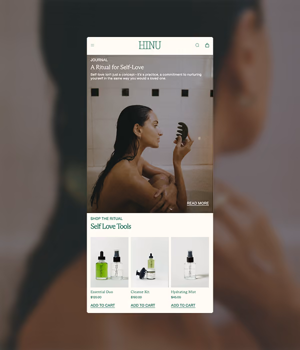 A Shopify redesign rooted in ritual