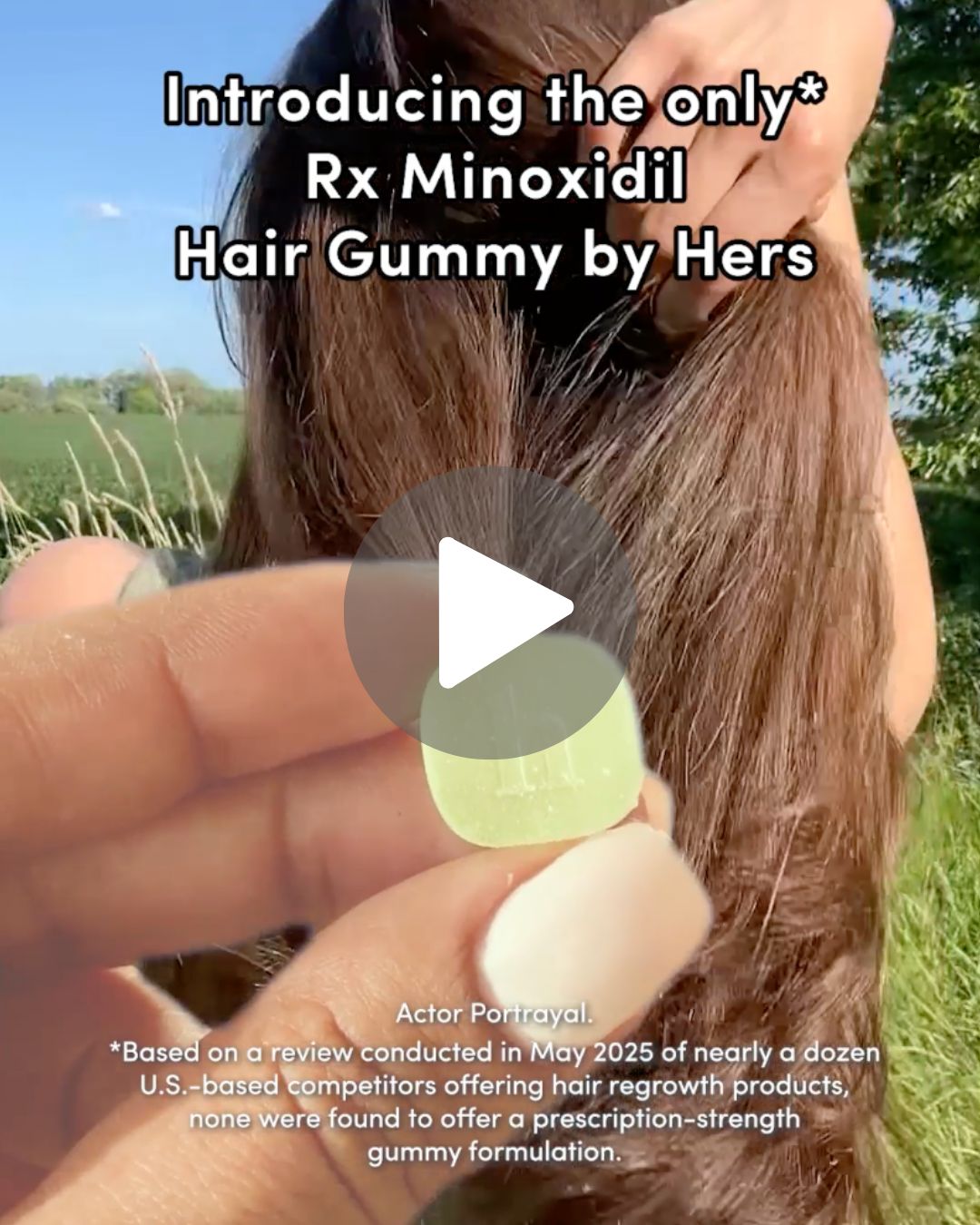 The Hers prescription hair gummy ad broken down in Teardown #1
