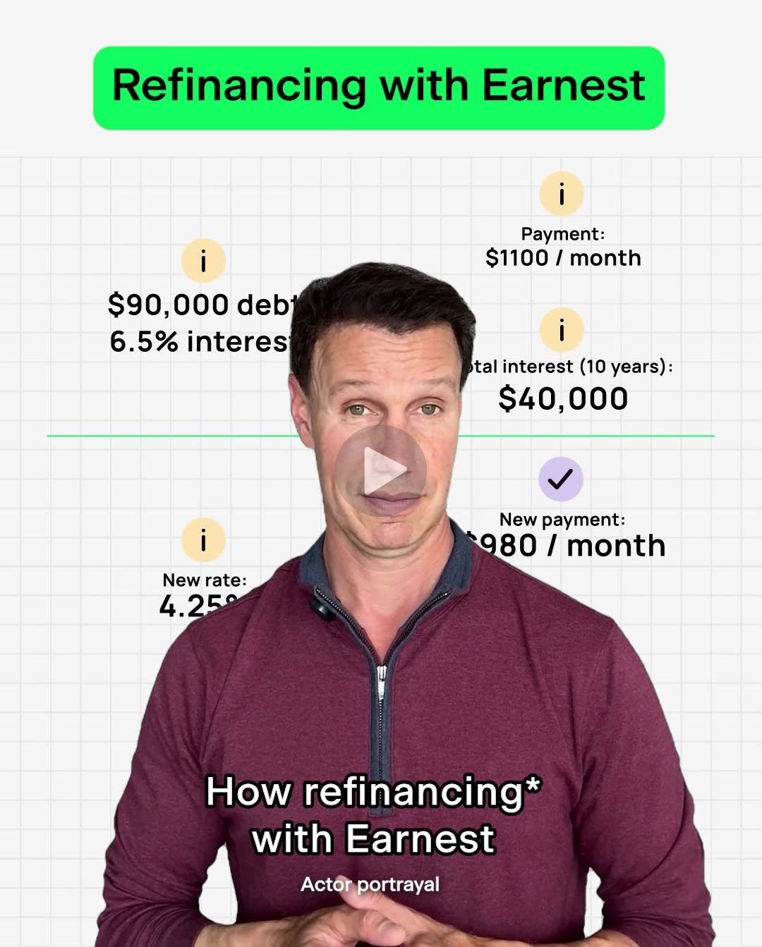 Still from the Earnest ad ReFi Made Real