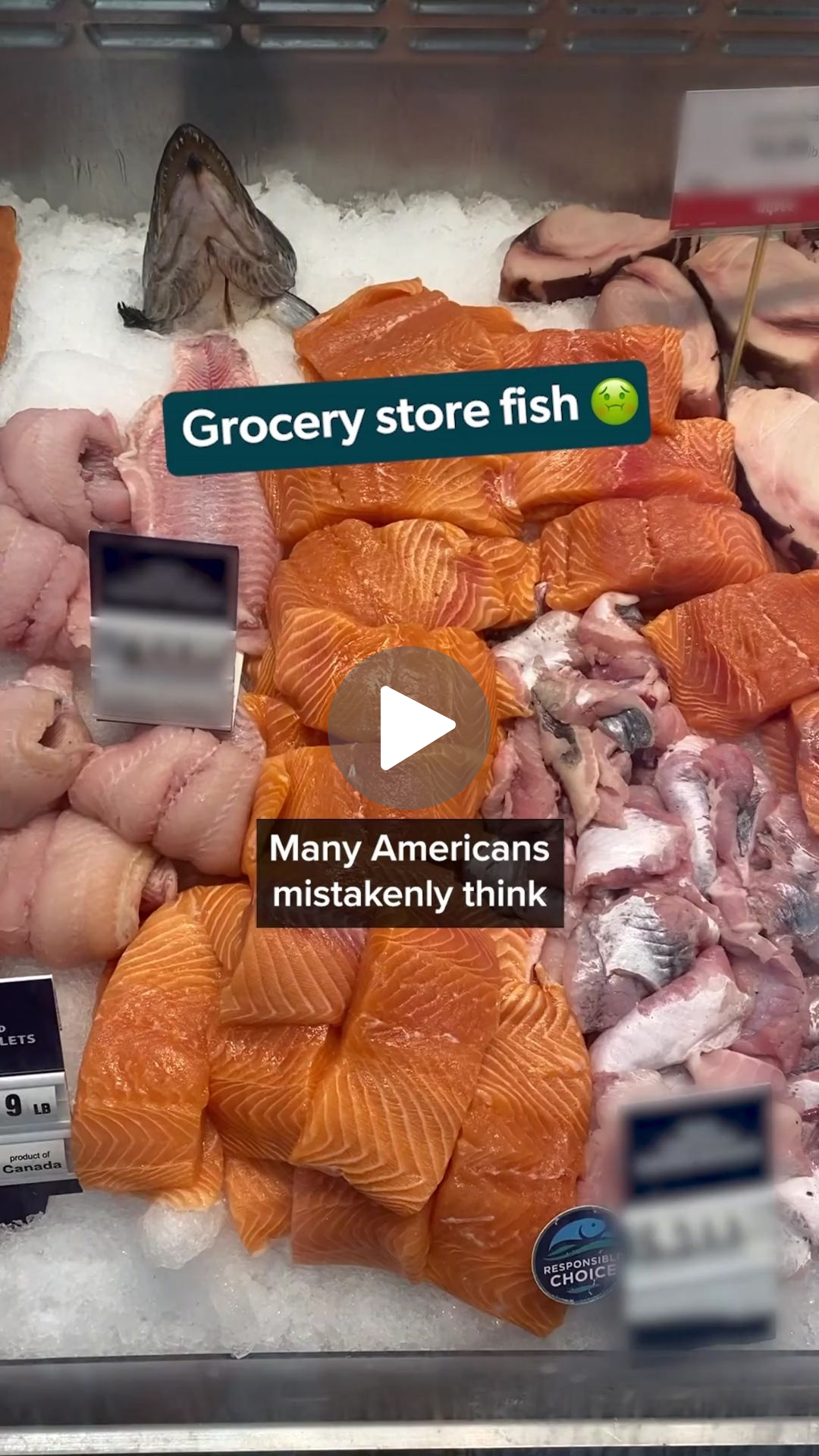 Still from the Wild Alaskan Company grocery store fish ad