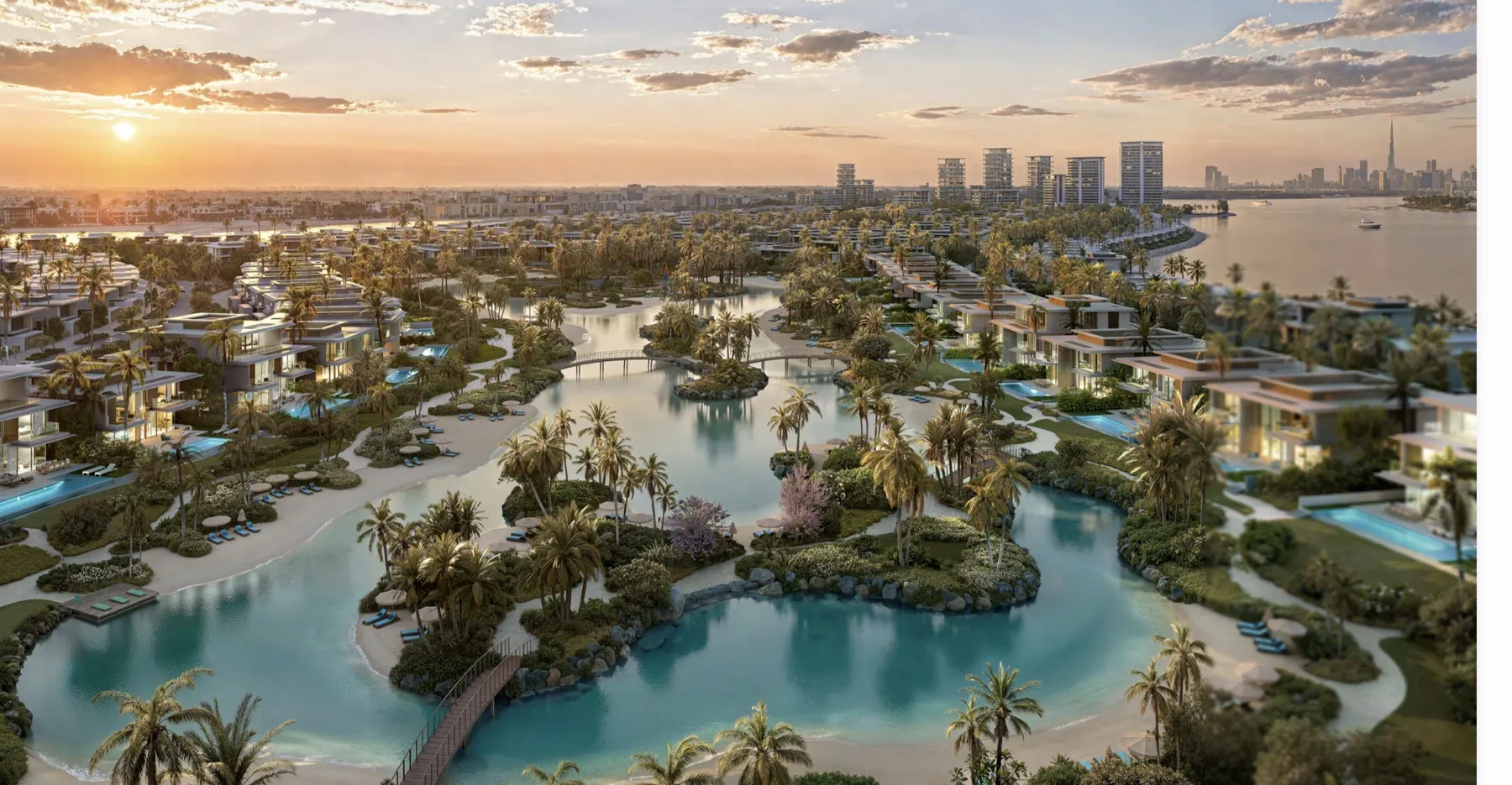 Bay Estate villas and lagoons, Dubai Islands