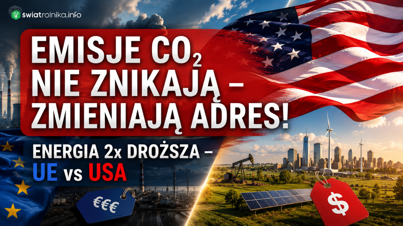 Emisje CO₂ nie znikają. Zmieniają adres. Co ETS oznacza dla polskiego rolnika?