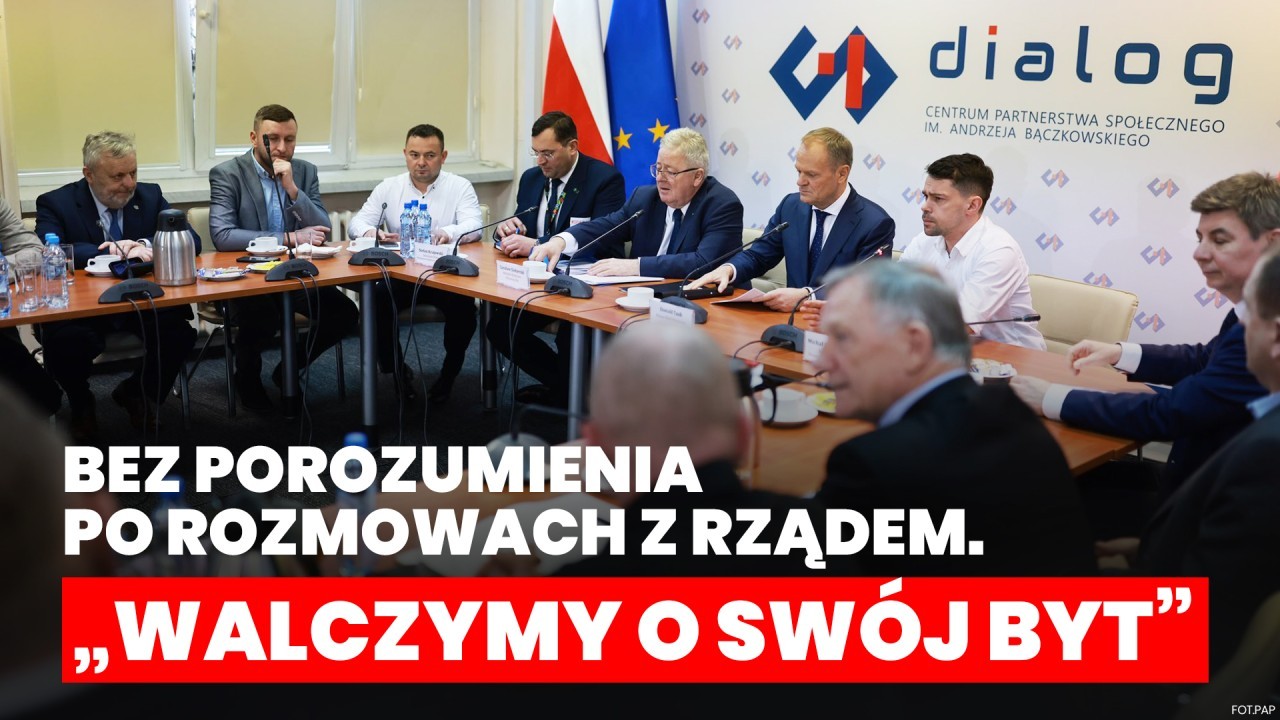 Bez porozumienia po rozmowach rolników z rządem. „Ludzie są bardzo mocno zdeterminowani by walczyć o swój byt”.