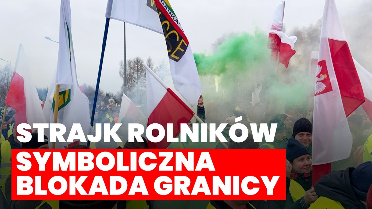 Strajk rolników. Symboliczna blokada granicy